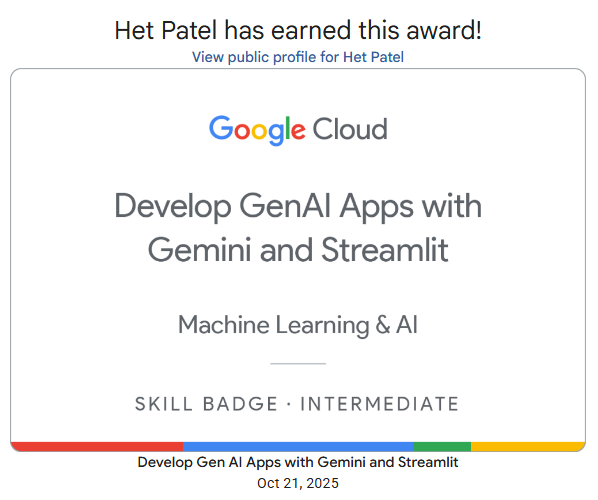 GenAI Apps Badge